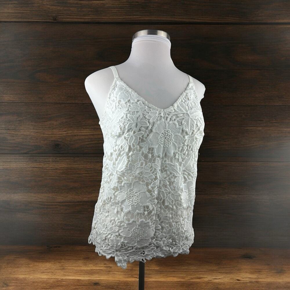 NWT White House Black Market Crochet Cami Top White Women's Size Small H13044 - Picture 16 of 16